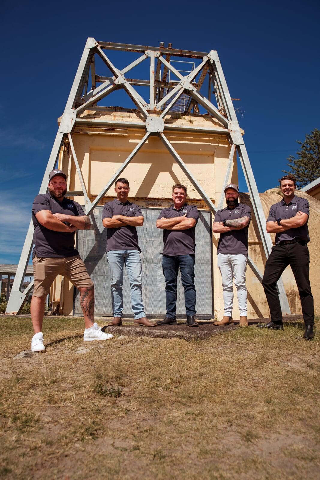 Pictured L-R; Dan Adams, Mick Magin, Mick Jones, Dan Murray & Matt Redmond